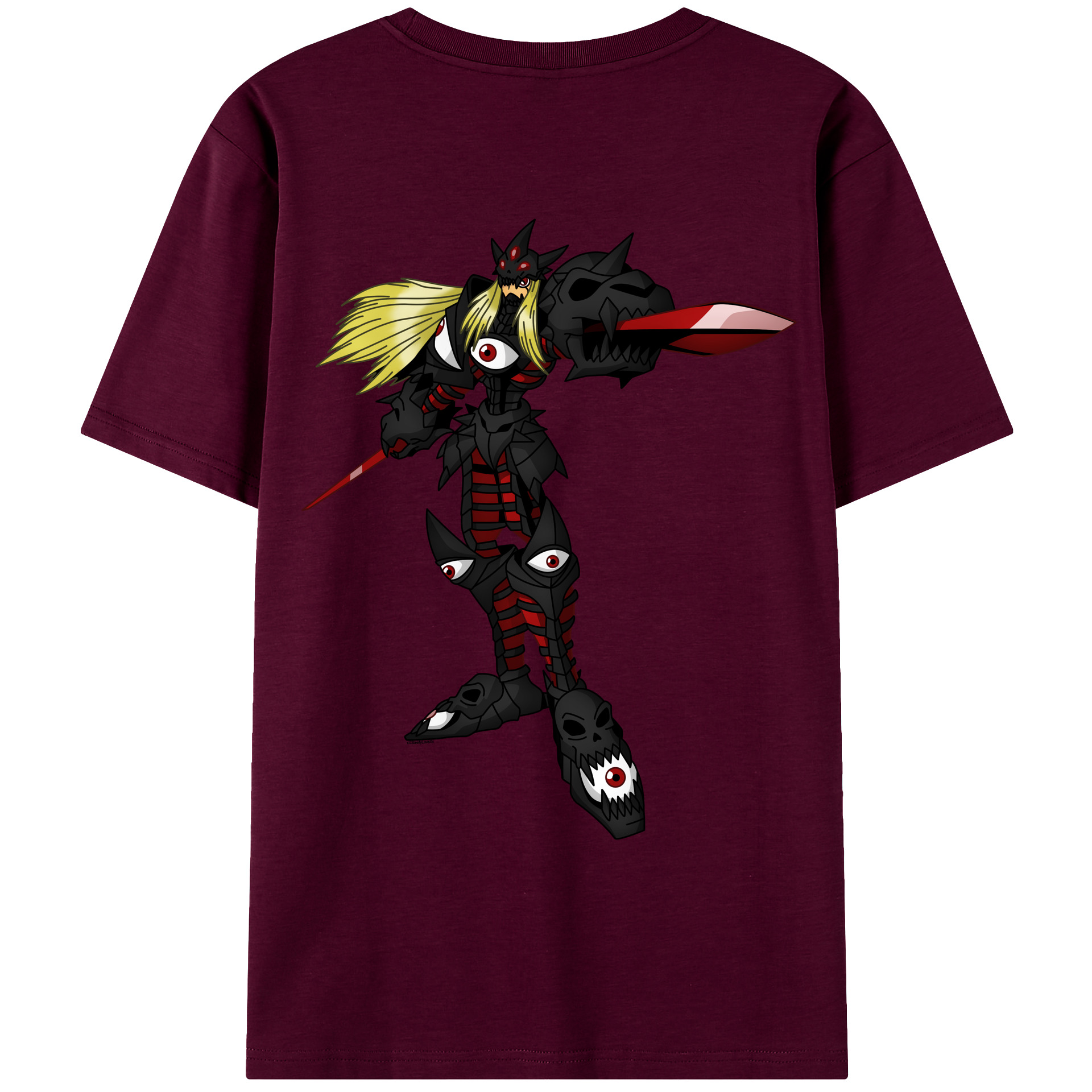 （画像用） Digimon デジタルモンスター/デジモン レディース半袖Tシャツ(バックプリント)